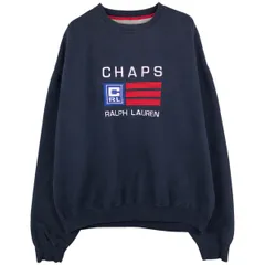 古着 ラルフローレン Ralph Lauren CHAPS チャップス ロゴスウェットシャツ トレーナー メンズXL相当/eaa599614
