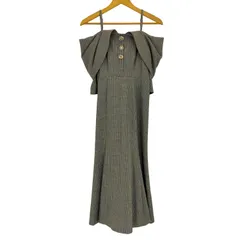 リリーブラウン Lily Brown L.B CANDY STOCK ビジュー釦オフショルミディドレス レディース JPN：1 