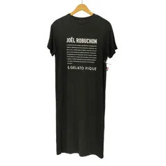ジョエル ロブション ジェラートピケ Joel Robuchon & gelato pique レーヨンロゴワンピース レディース ONE SIZE 