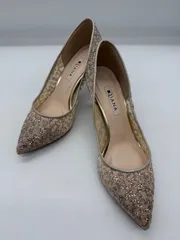 DIANA  グリッターチュールハイヒール　ベージュ　24cm  雑色店