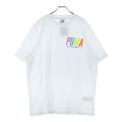 PUMA (プーマ) フロントプリント半袖Tシャツ 533623-02 ホワイト