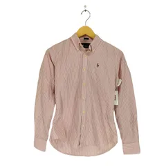 ラルフローレン RALPH LAUREN SLIM FIT ポニー刺繍ストライプBDシャツ レディース  4