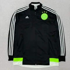 アディダス ジャージ ジップアップ AJAX アムステルダム ブラック 黒