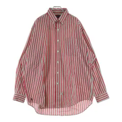 POLO RALPH LAUREN (ポロラルフローレン) ストライプ ボタンダウン 長袖シャツ レッド