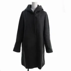 インディヴィ INDIVI コート フード ウール 38 M グレー /ZS