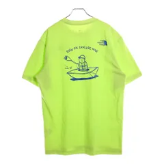 THE NORTH FACE (ザノースフェイス) バックプリント クルーネック半袖Tシャツ ライトグリーン