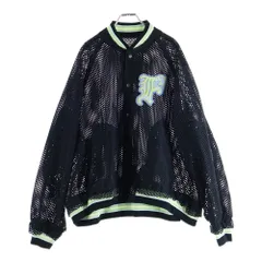 FACETASM (ファセッタズム) MESH STADIUM JACKET NAT-JK-M08 ロゴワッペン メッシュスタジアムジャケット ブラックのサムネイル