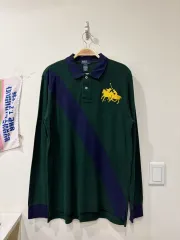 222 ポロ 麻ロゴ ラグビーシャツ カラーTシャツ