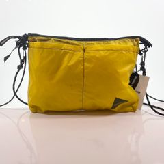 アンドワンダー and wander sil sacoche シル サコッシュ ショルダー バッグ Yellow イエロー AW-AA920 B-76
