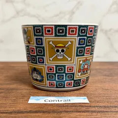 【九谷焼】ONE PIECE そばちょこ (石畳紋･海賊旗) ワンピース Kutani Ware ONE PIECE Pirate Flag Noodle Dipping Coffee Tea Cupのサムネイル
