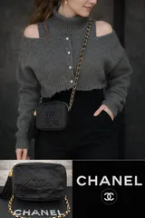 【超美品】 シャネル マトラッセ フリンジ チェーンショルダー #179☆G