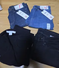 UNIQLO ユニクロ デニム ズボン ハイウエスト スキニー アンクルジーン 新品 4着 まとめ (22サイズ)