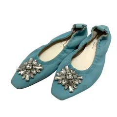 【美品】ルタロン (22) パンプス フラットシューズ バレエシューズ ギャザー 飾り 希少デザイン