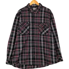 古着 ディッキーズ Dickies 長袖 フランネルチェックシャツ メンズXXL相当/eaa598324
