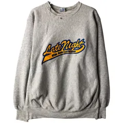 古着 90年代 MVP Late Show with David Letterman プリントスウェットシャツ トレーナー USA製 メンズL相当 ヴィンテージ/eaa596356