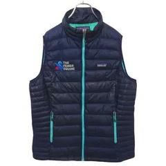 【patagonia】企業ロゴ刺繍 ダウンセーターベスト A-2597