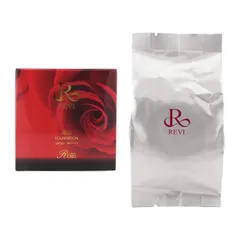 REVI ルヴィ 陶肌ファンデーション レフィル 21ベージュ 15g 詰め替え用 SPF50+ PA++++ 専用パフ2枚入 化粧下地 日焼け止め[ネコポス]