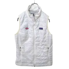 【patagonia】刺繍デザイン ナノパフベスト ホワイト A-2702