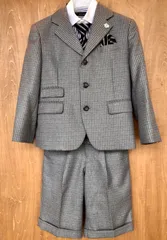 美品　MICHIKO LONDON  ミチコロンドン　グレー　男の子スーツ　120cm 入園　卒園　入学