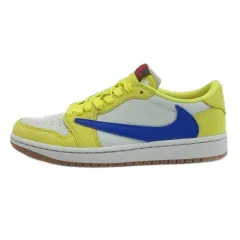 ナイキ NIKE ×トラヴィススコット Travis Scott 良品 AIR JORDAN 1 LOW OG SP エア ジョーダン 1 ロー OG SP カナリー スニーカー DZ4137-700 25cm ☆AA★ ■GY51