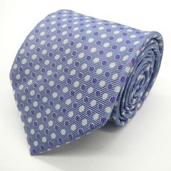 メイル&コー ブランドネクタイ ボーダー柄 ドット 小紋柄 シルク PO メンズ ブルー MALE & Co 【中古】