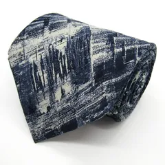 ピエールカルダン ブランドネクタイ ストライプ柄 総柄 シルク フランス製 PO メンズ ネイビー Pierre Cardin 【中古】