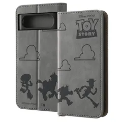 【新着商品】トイ・ストーリー_モノトーン Raffine 手帳型レザーケース スマホケース IJ-DGP8DML2GR/TY11 かわいい 耐衝撃 トイストーリー Pixel8 グーグルピクセル8 キャラクター 手帳型 ケース 8 Pixel Google イ