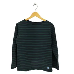 オーシバル ORCIVAL フランス製 ボートネック ボーダー柄 長袖Tシャツ カットソー レディース 表記無 