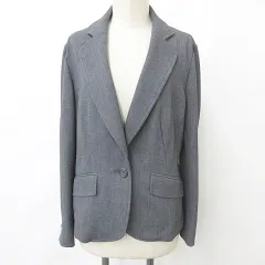 ジュンコシマダ JUNKO SHIMADA AWAW テーラードジャケット 無地 ストレッチ チャコール グレー 9ARのサムネイル