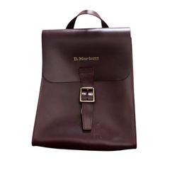 Dr. Martens レザーバックパック ボルドー ダークブラウン - メルカリ