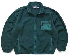 90s USA製 EMS フルジップ フリースジャケット 緑 XL★オールド ビンテージ アウトドア キャンプ ロゴ刺繍 ビッグサイズ