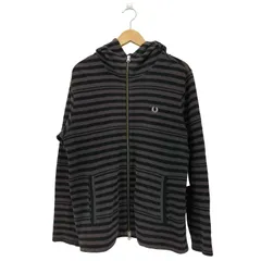 フレッドペリー FRED PERRY ボーダー ジップアップパーカー メンズ JPN：M 