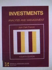 【中古本】Investments: Analysis and Management /McGraw-Hill Inc.,US / /K0702-251104-0082 /0071004173