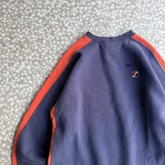 STUSSY / 90’s usa製 2tone sweat オールドステューシー　スウェット　古着　ストリート　ツートンカラー　バイカラー　ロゴ刺繍　フェード　ダメージ