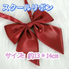 学生服 リボンタイ　制服　スクールリボン 卒業式　学校行事　コスプレ レッド