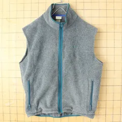 80s 90s USA LLBean フリースベスト メンズL相当 グレー アウトドア キャンプ アメリカ古着　092425aw52