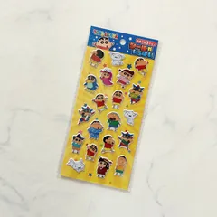 新品 クレヨンしんちゃん クレしん シール セリア ぷっくりシール① アニメ キャラクター ぷくっとシール 立体シール シール帳に シール交換に シールノートに コレクション
