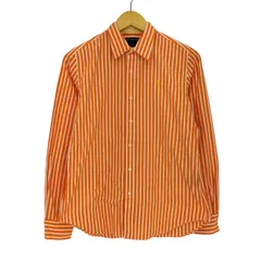 ラルフローレンゴルフ RALPH LAUREN GOLF 90s ポニー刺繍 ストライプ シャツ レディース  10