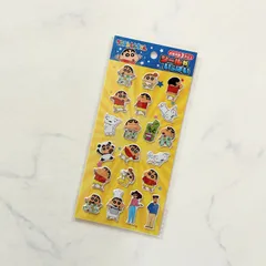 新品 クレヨンしんちゃん クレしん シール セリア ぷっくりシール② アニメ キャラクター ぷくっとシール 立体シール シール帳に シール交換に シールノートに コレクション