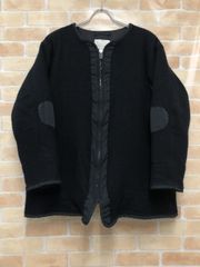 美品】ARPENTEUR ウールボアジャケット ネイビー - メルカリ