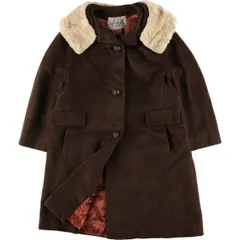 古着 ~90年代 Hutzel's フェイクファーコート ウールコート レディースL相当 ヴィンテージ/eaa604500