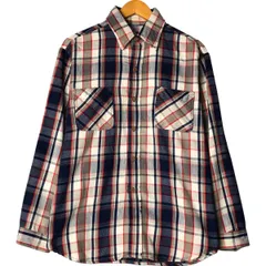 古着 長袖 フランネルチェックシャツ メンズM相当/eaa598317