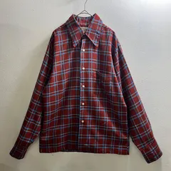 US 60s レーヨン BRENT シャツ チェック ボーリングシャツ アメリカ