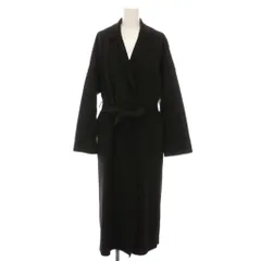 ザラ ZARA ロングコート フェイクスエード アウター S 黒 8073/643/800 /YM