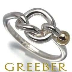 ティファニー リング ラブノット 10号 シルバー 925/K18YG #180119