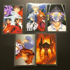 新世紀エヴァンゲリヲン　ラミネートカード　5点まとめ売り
