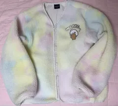 パステルボアノーカラージップアップフリースジャケットカーディガン - フェアリー系 LIZ LISA ギャル