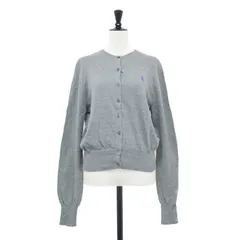 POLO Ralph Lauren ポロ ラルフローレン カーディガン グレー サイズ:L | コットン クルーネック カーディガン / 二ット | 長袖 ポニー刺繍 | トップス セーター 羽織り【レディース】【中古】