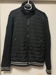 極美品　ZARA MAN   異素材パーカー　ブラック