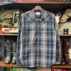 00s リーバイス ウェスタン パール スナップ チェック ポケット シャツ N210